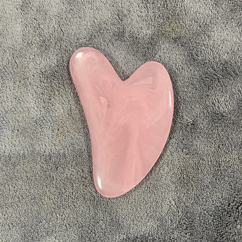 Resin Beeswax Heart-shaped Gu Sha Facial Scraping Sheet For Beauty Salon - Heart-shaped Sha Facial Scraping for Beauty