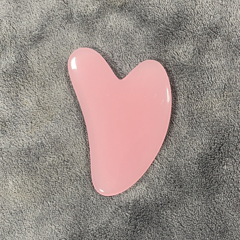 Resin Beeswax Heart-shaped Gu Sha Facial Scraping Sheet For Beauty Salon - Heart-shaped Sha Facial Scraping for Beauty