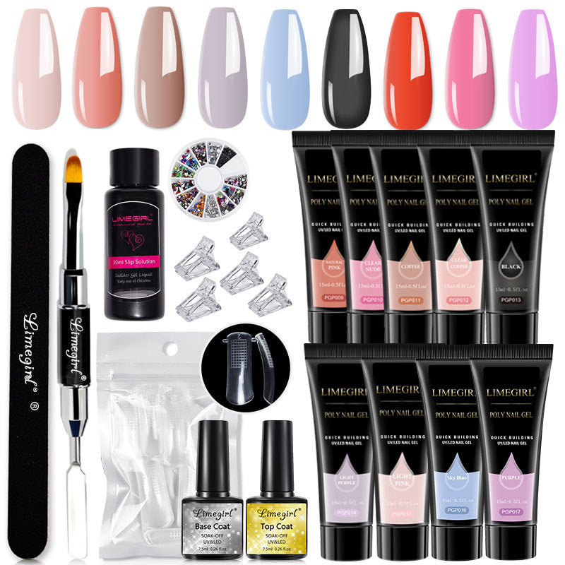 Resin Color No1 No2 No4 15ml Crystal Extension Ferrule Set - crystal extension ferrule nail