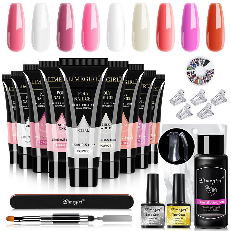 Resin Color No1 No2 No4 15ml Crystal Extension Ferrule Set - crystal extension ferrule nail