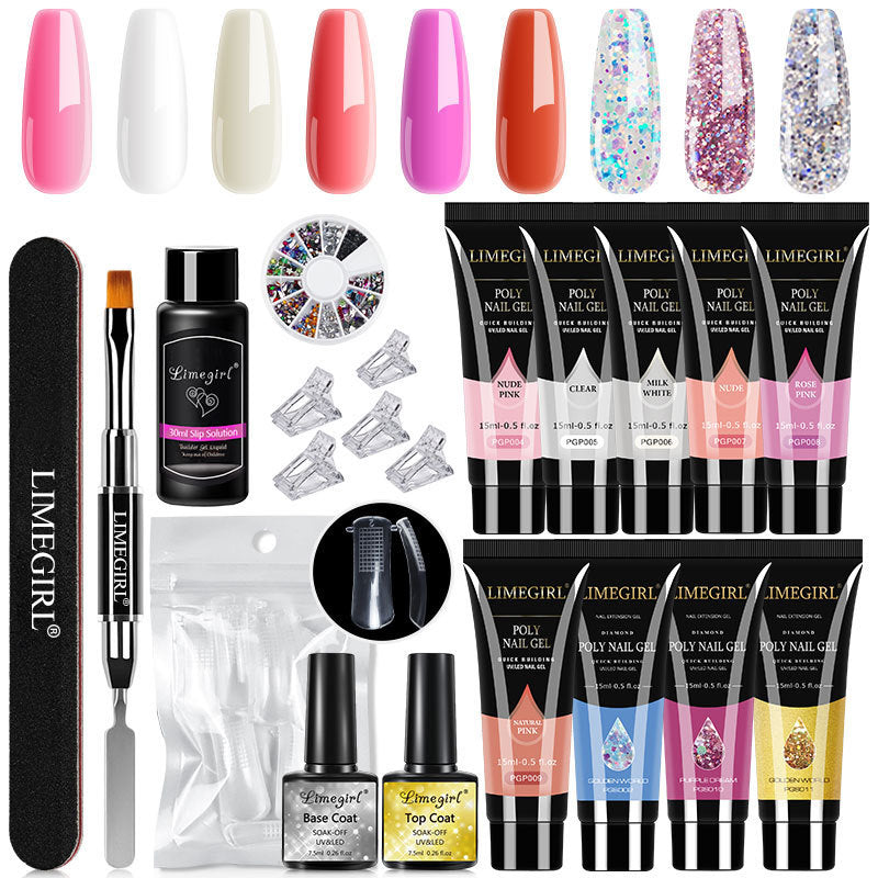 Resin Color No1 No2 No4 15ml Crystal Extension Ferrule Set - crystal extension ferrule nail