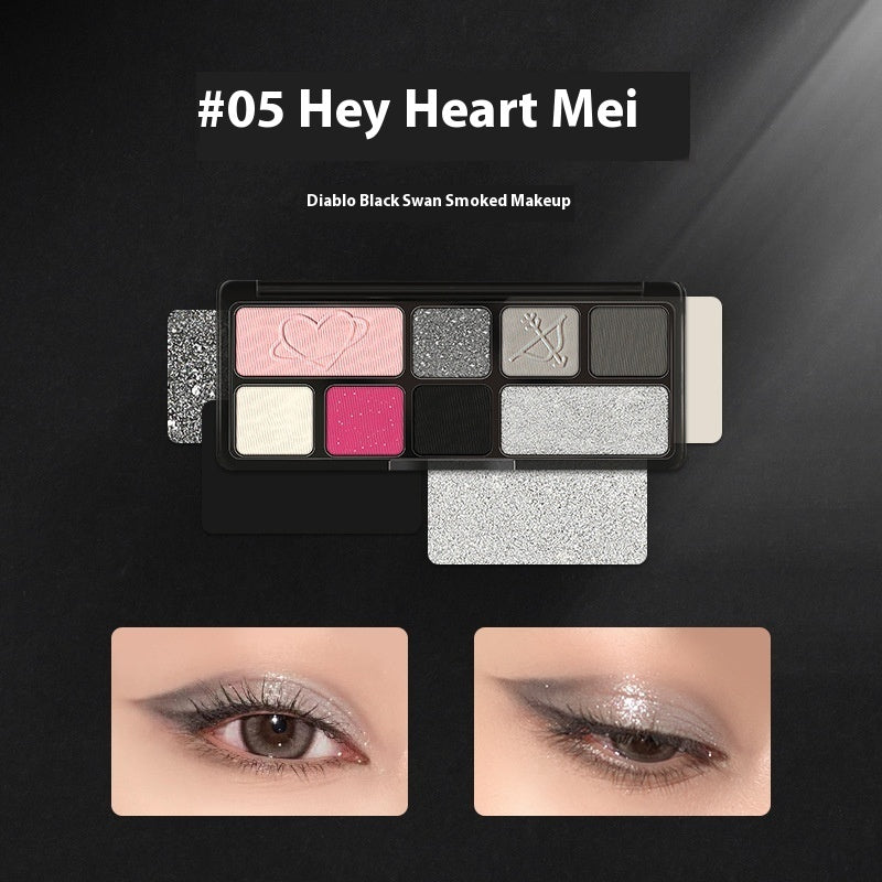Resin Eight Colors Eye Shadow Plate for Girl and Student Makeup - Teleplus resin eight colors eye shadow plate girl