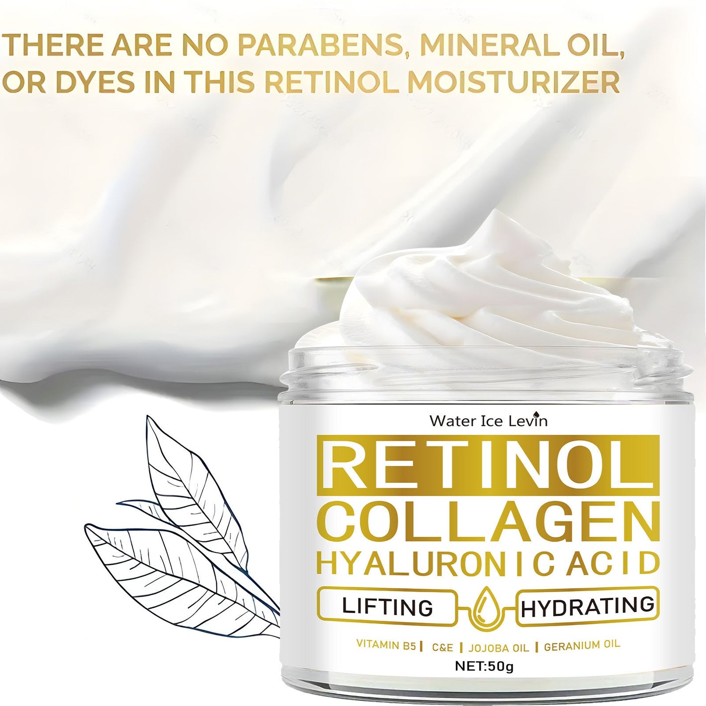 Retinol Cream 50g Deep Hydrating Face Moisturizer for All Skin Types - retinol cream deep hydrating applicable skin type