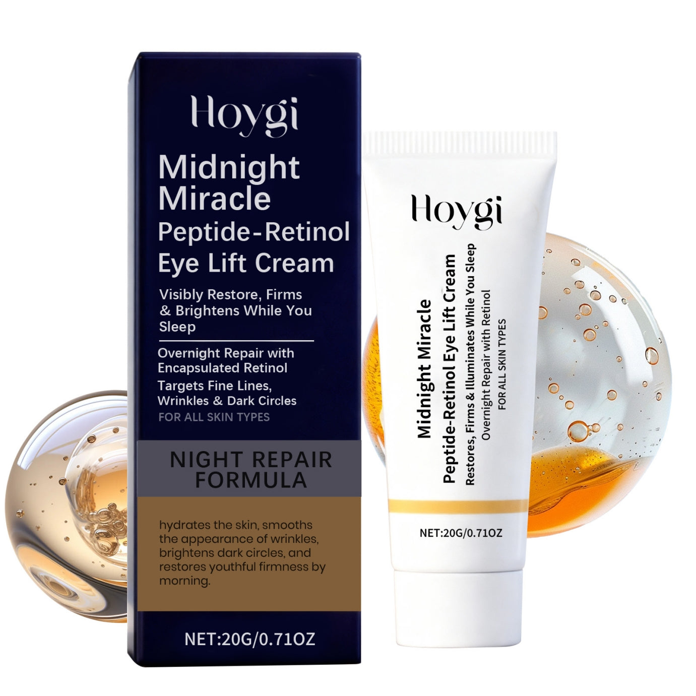 Retinol Eye Cream with Peptides and Hydrating Minerals for Firm Skin - eye cream