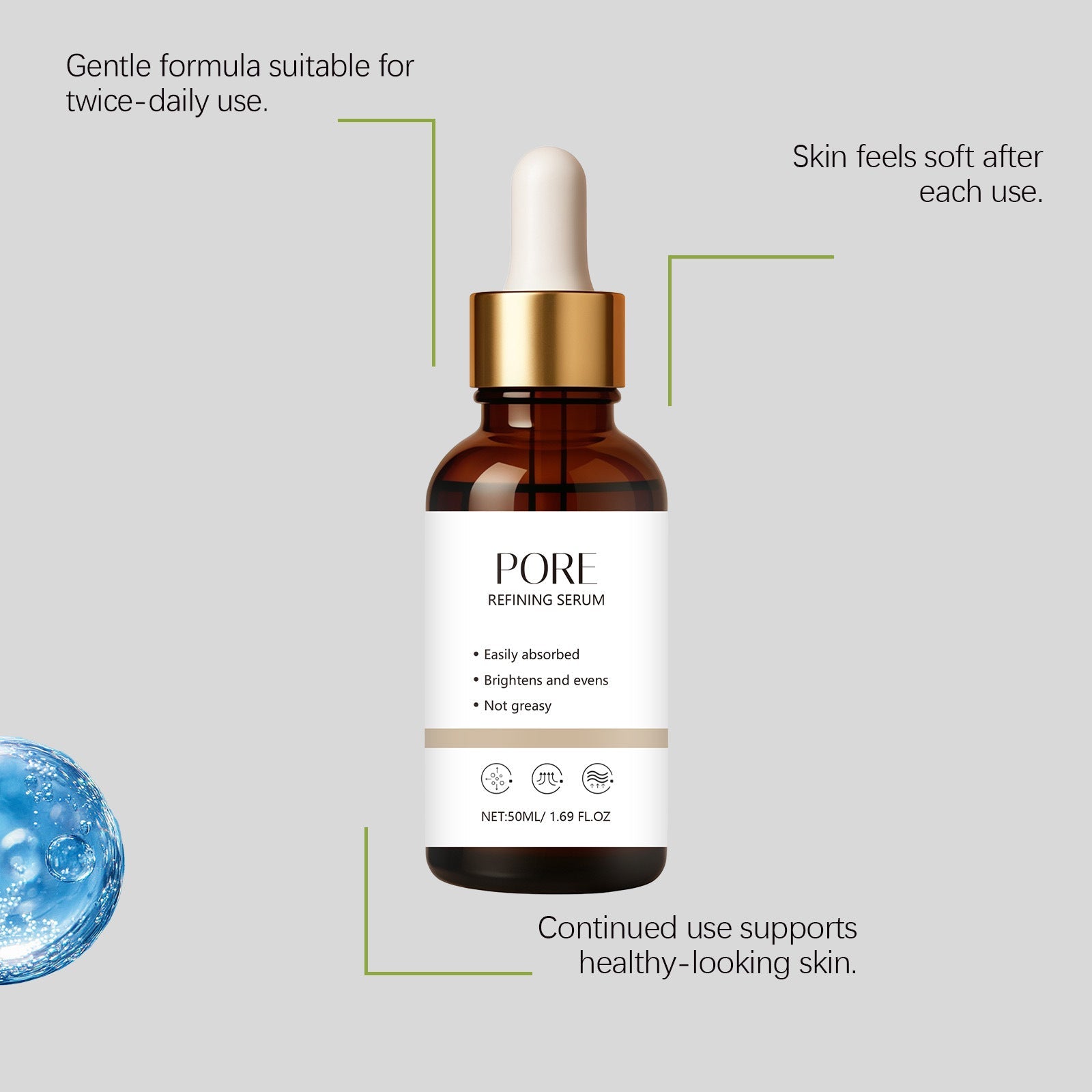 Retinol Face Serum for Pore Refining and Smooth Radiant Skin - pore refining