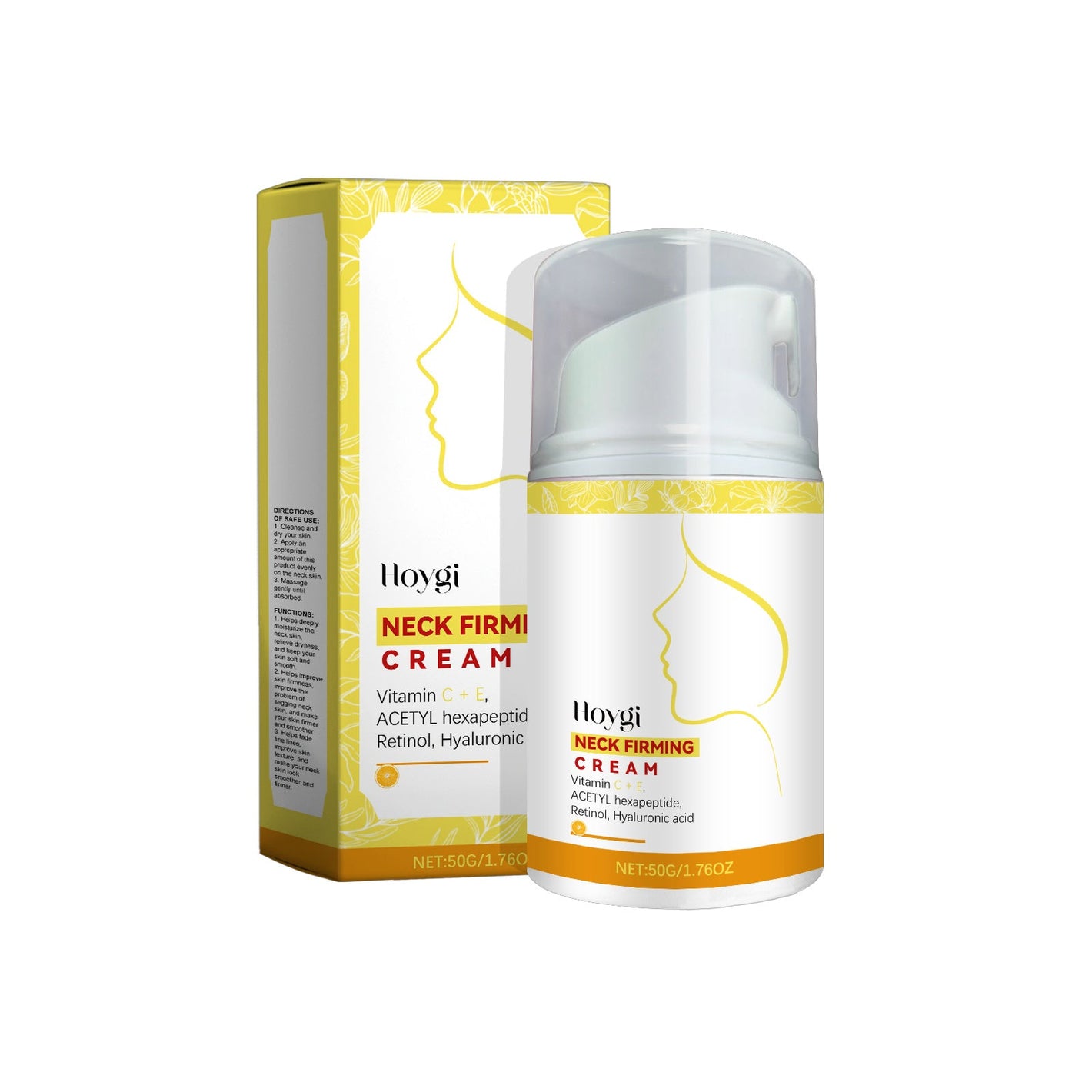 Retinol Neck Moisturizing Cream with Acetyl Hexapeptide and Vitamins - retinol neck moisturizing cream acetyl