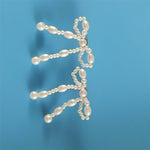 Pearl Bow Stud Earrings Handmade Fashion Jewelry for Women in the United States - That Will Make You Say Wow united