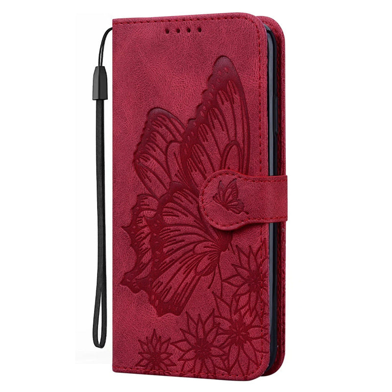 Retro Big Bowknot Embossed Leather Case Phone Case - Retro Embossed Big Bow Leather Phone Case Collection