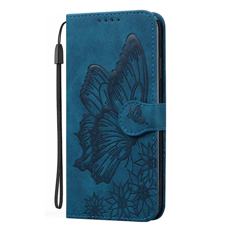 Retro Big Bowknot Embossed Leather Case Phone Case - Retro Embossed Big Bow Leather Phone Case Collection