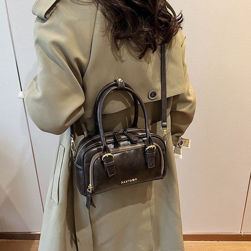 Retro Bowling PU Suitcase Pillow Crossbody Bag for United States Travelers - Teleplus US united states chf retro bowling