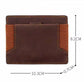 Retro Brown Polyester Leather Wallet with Crazy Horse Detail - for Wild West Spending crazy horse leather wallet
