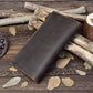 Retro Crazy Horse Leather Wallet Made from Genuine Cowhide in the United States - for Stylish Men on Go retro crazy