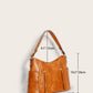 Retro Double Zipper Shoulder Bag with Tassel and Portable Design - Teleplus retro double zipper tassel portable