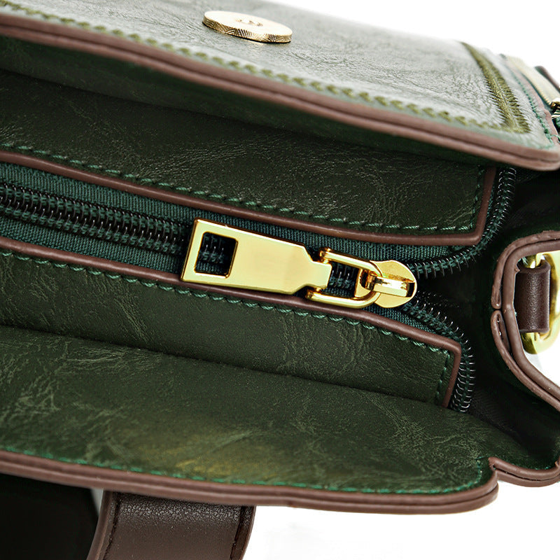 Retro Easy Matching Textured Handbag with Sandwich Pocket in Multiple Colors - Teleplus retro easy matching soft