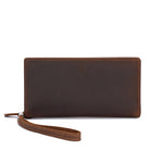 Retro European Leather Wallet with Polyester Lining for United States and CHF Buyers - Crazy Horse Men Card Slot Party