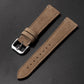 Retro French Suede Leather Watch Strap with Quick Release for 20mm and 22mm Watches - Band Fun suede leather strap
