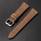 Retro French Suede Leather Watch Strap with Quick Release for 20mm and 22mm Watches - Band Fun suede leather strap
