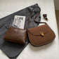 Retro Frosted Saddle Bag for Autumn Casual Daily - Teleplus retro frosted saddle bag autumn