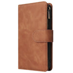 Retro frosted zipper leather case for Samsung Note10 Plus Note9 Note8 - Frosted Zipper Imitation Leather Case retro