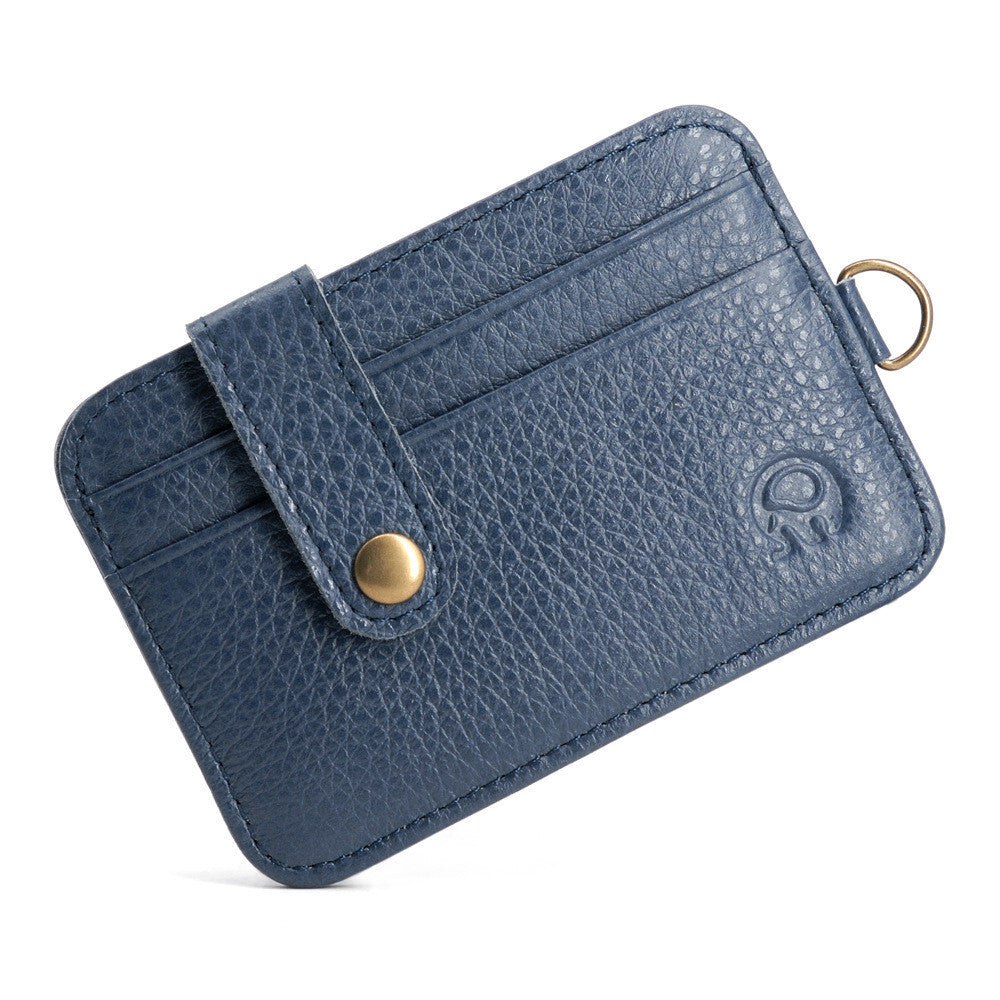 Retro Leather Card Holder Clip in European Cow for US and CHF Markets - Chic Oil Wax Cases Stylish Lives united states