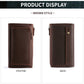 Retro Men’s Leather Clutch with Phone Wallet and Hand Held Design - Hand-held Mobile for the Plus-sized Guy mobile