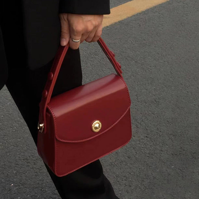 Retro Messenger Bag in Polyester with Cherry Blossom Print and Soft Length - Teleplus fashion retro messenger bag