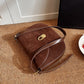 Retro Minority Suede Messenger Bag Shoulder with PU Inner Pocket - Teleplus retro minority suede bread messenger bag