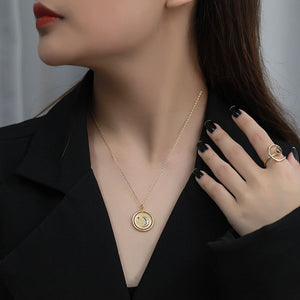 Yellow Gold Electroplated Silver Pendant with Sun Design for United States Buyers - Shine Bright Our 925 Single