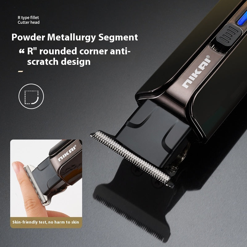Retro Oil Head Electric Hair Clipper with Carving and Rechargeable Battery - for Salon Use retro oil head electric hair