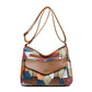 Retro Patchwork Contrast Shoulder Bag with Soft PU Design - Teleplus retro patchwork contrast color shoulder bag