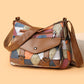 Retro Patchwork Contrast Shoulder Bag with Soft PU Design - Teleplus retro patchwork contrast color shoulder bag