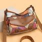 Retro Patchwork Contrast Shoulder Bag with Soft PU Design - Teleplus retro patchwork contrast color shoulder bag