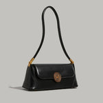 Retro PU Leather Shoulder Bag for Women with Soft Lining and Sandwich Pocket