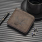Retro PU Leather Wallet for Men RFID Blocking Bifold Slim Card Holder