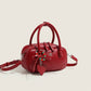 Retro Red Plaid Pillow Portable Shoulder Messenger Bag with Three-Dimensional Pocket - Teleplus red plaid pillow