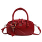Retro Red Plaid Pillow Portable Shoulder Messenger Bag with Three-Dimensional Pocket - Teleplus red plaid pillow