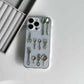 Retro Silicone Transparent iPhone Protective Shell with Creative Knife Design - Slice Through Style Case fork retro