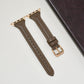 Retro Slim Leather Strap for Apple Watch Non-Apple Brands - Tick Tock in Style with retro slim leather strap