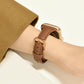 Retro Slim Leather Strap for Apple Watch Non-Apple Brands - Tick Tock in Style with retro slim leather strap