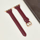 Retro Slim Leather Strap for Apple Watch Non-Apple Brands - Tick Tock in Style with retro slim leather strap