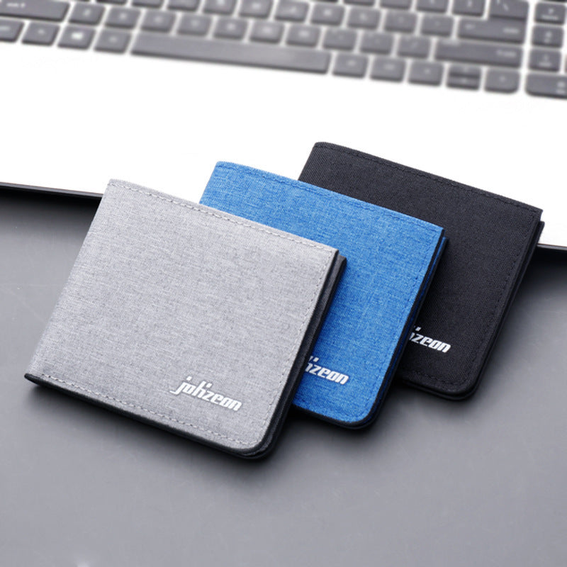 Retro Solid Money Clip Wallet with ID Card Slot for United States and CHF - Laugh Your Way to Style This Denim united