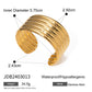 Retro Style 18K Gold Stainless Steel Multi-layer Tube Glossy Bracelet - Retro Style Stainless Steel 18K Gold Bracelet