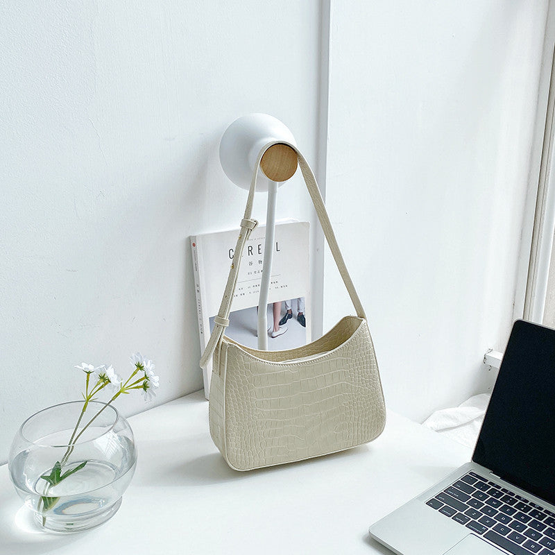 Retro Underarm Bag Women’s PU Square Shoulder with Inner Zipper - Online Store retro underarm bag