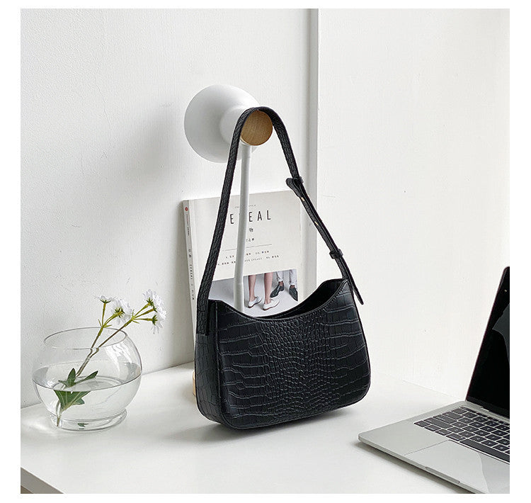 Retro Underarm Bag Women’s PU Square Shoulder with Inner Zipper - Online Store retro underarm bag