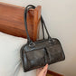 Retro Underarm Large Capacity Fashion Handbag with Synthetic Leather - for Daily Use niche popular retro underarm large