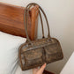 Retro Underarm Large Capacity Fashion Handbag with Synthetic Leather - for Daily Use niche popular retro underarm large