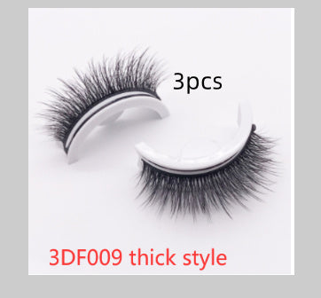 Reusable 3D Mink Lashes Natural False Eyelashes with Layered Design - Teleplus reusable 3d mink lashes natural false