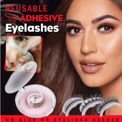 Reusable 3D Mink Lashes Natural False Eyelashes with Layered Design - Teleplus reusable 3d mink lashes natural false