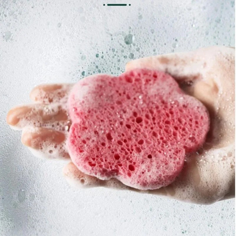 Reusable Sponge Facial Cleansing Puffs with Natural Wood Pulp 20 Pieces - Get Fluffy Cleaning Puff reusable sponge