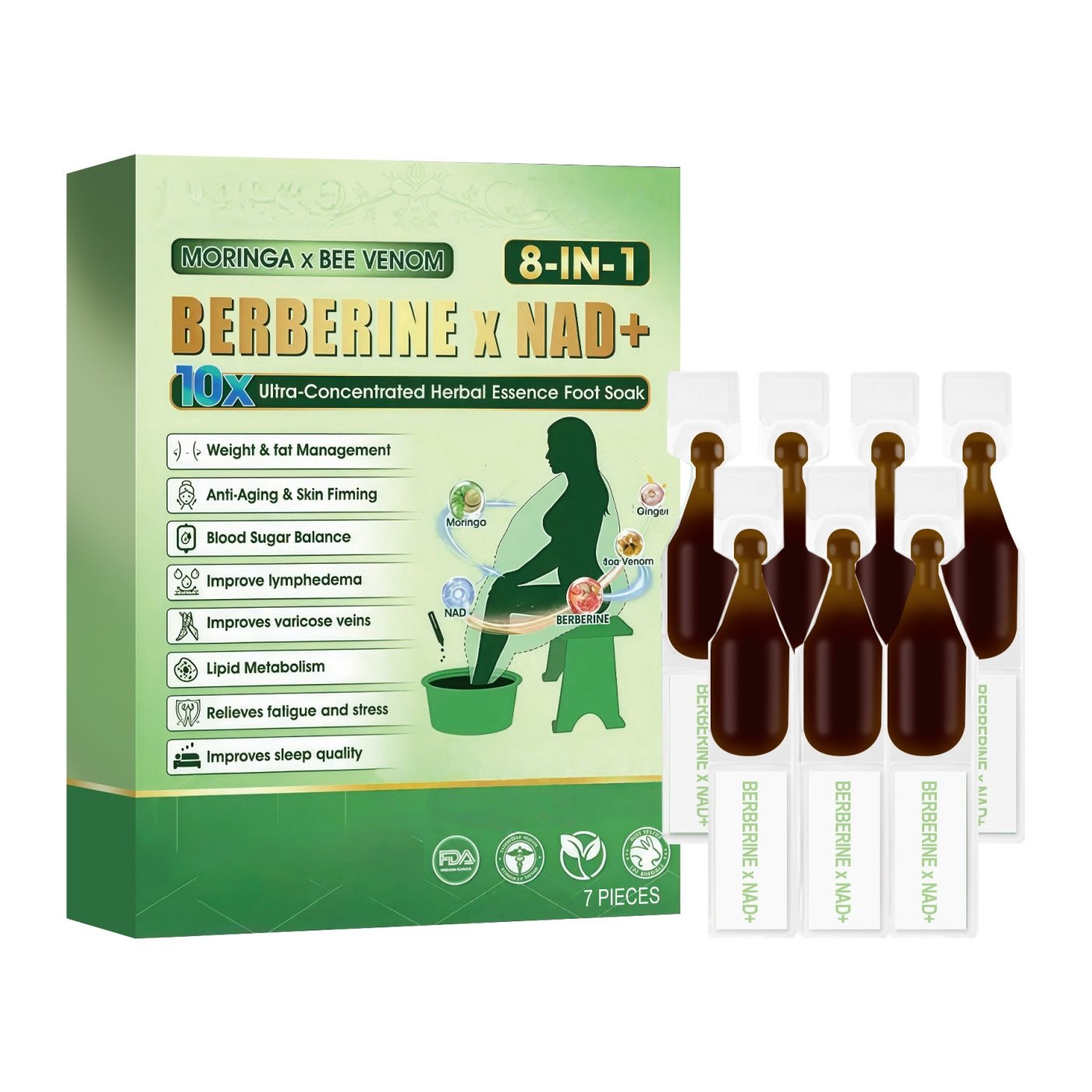 Revitalizing Foot Bath Liquid with Fruit and Seed Extracts - foot bath liquid fruit extract seed